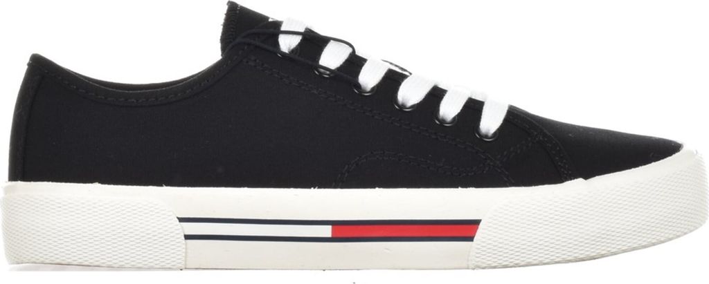 Tommy Hilfiger Low Cut WMNS Canvas Damen Sneaker in Schwarz, Größe 40