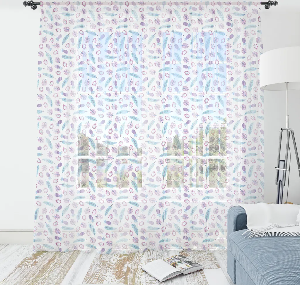Tapisserie pour Salon et Chambre Dragon Tropical Rose Tissu Soyeux XXL