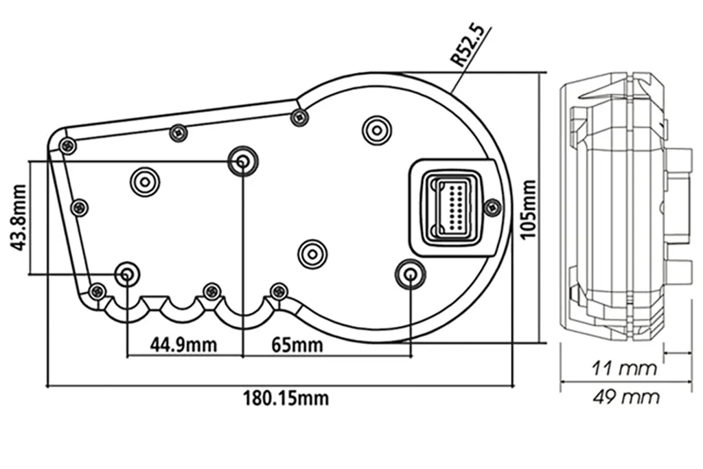 Tableau de bord Cockpit numérique multifonctions KOSO pour rénovation