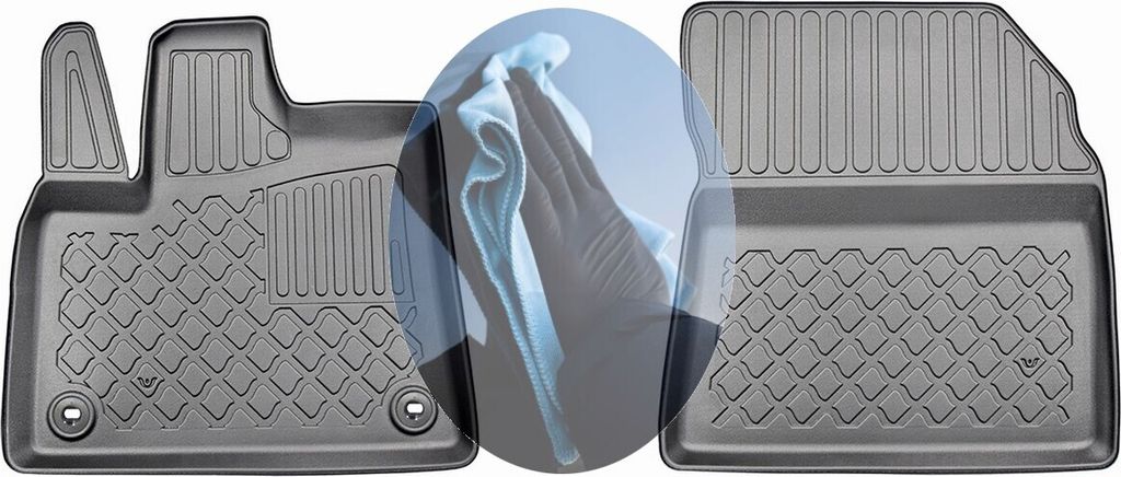 Z522097 TPE-Gummifußmatten kompatibel mit Peugeot Rifter GT Hochdachkombi 2018- 5-Sitzer, 1. Sitzreihe