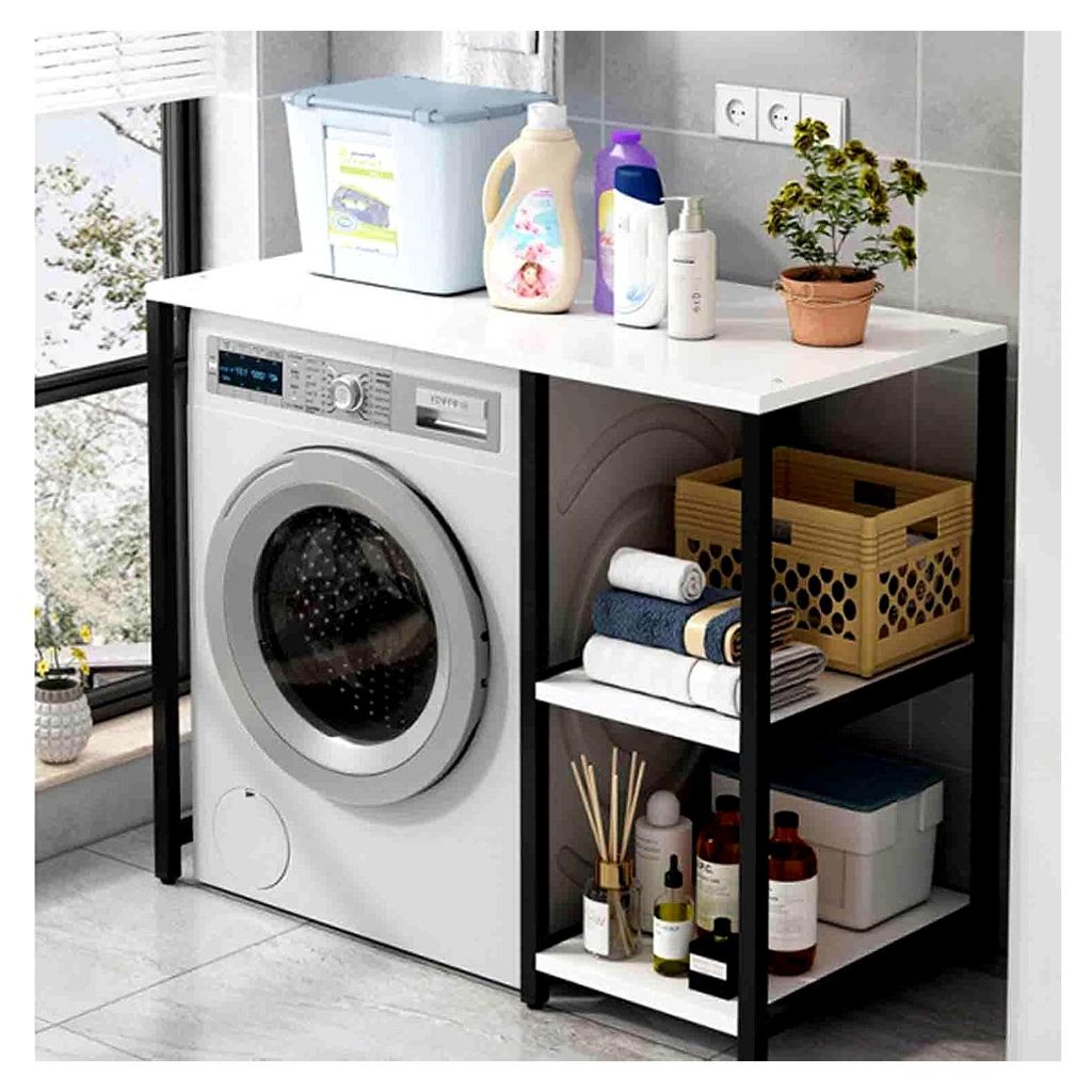 Waschmaschinen- und Trocknerregale, Trockner-Arbeitsplatte, Waschmaschinen-Aufbewahrungsregal für Badezimmer, Waschküche, Balkon
