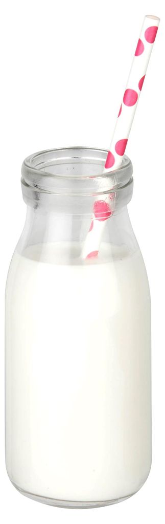 Milchfläschchen Cocktail-Flasche transparent - Einheitsgröße