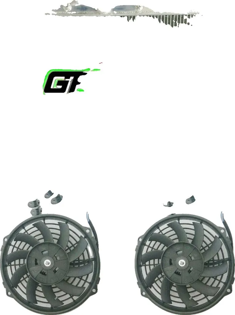 Radiateur tout aluminium remplacement direct avec double ventilateur X2
