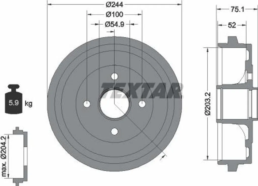 Tambour de frein de rechange idéal pour entretien auto et Micra