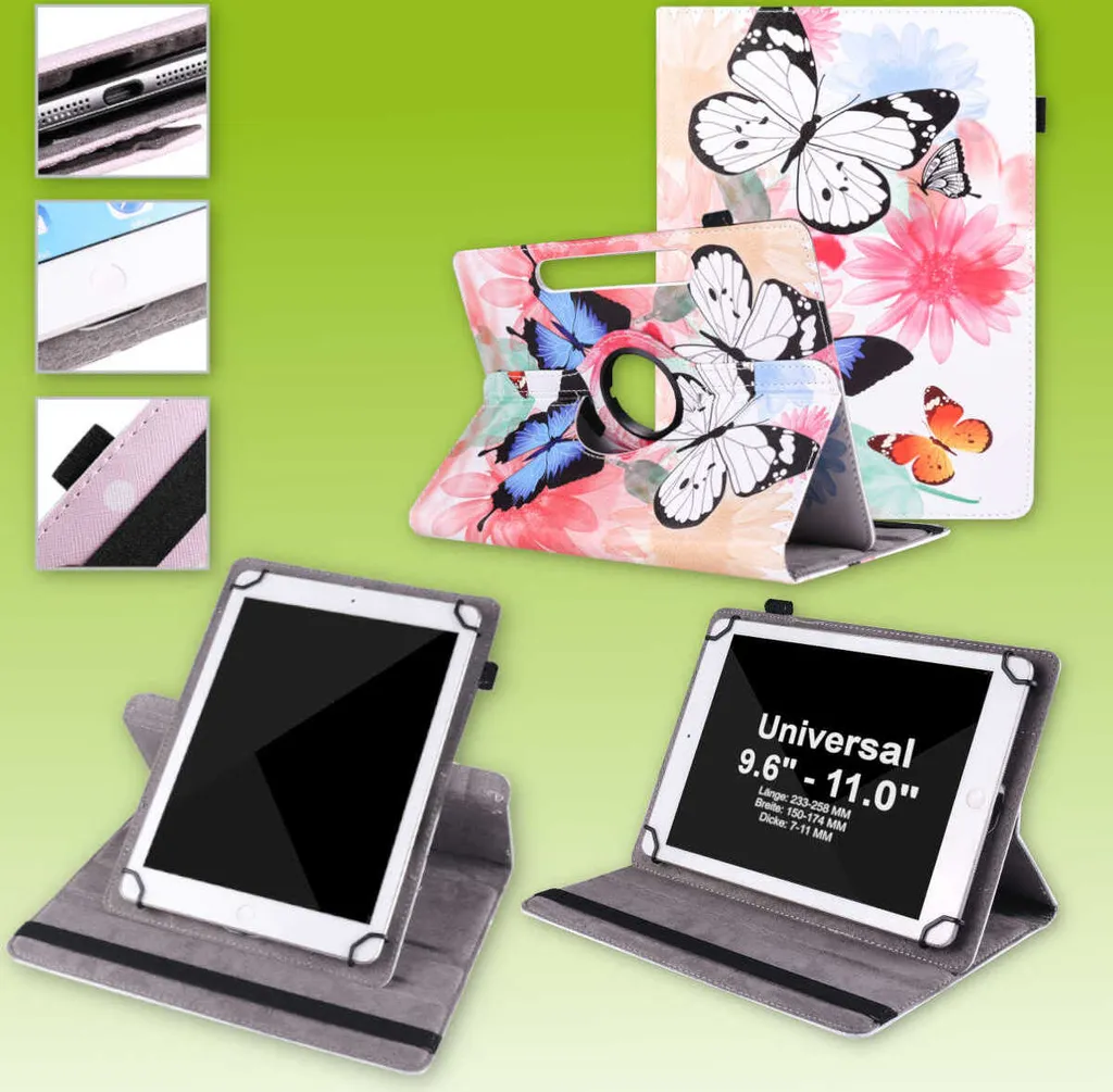 Custodia Huawei M5 Lite Rotante 360 - Design Slim in Pelle PU