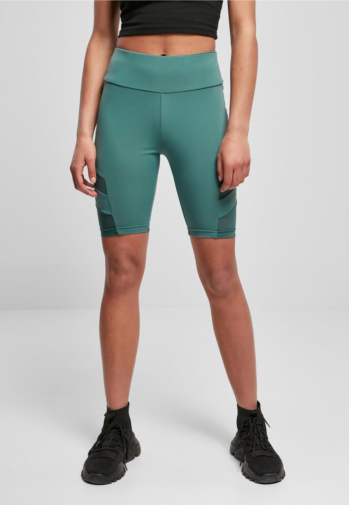 Urban Classics TB4354 | Ladies High Waist Tech Mesh Cycle Shorts Radlerhose - Farbe: paleleaf - Größe: XL