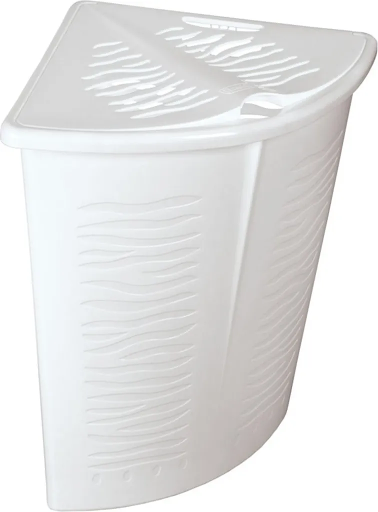 Cesto Biancheria Angolare BranQ 45L Bianco | Salvaspazio Bagno