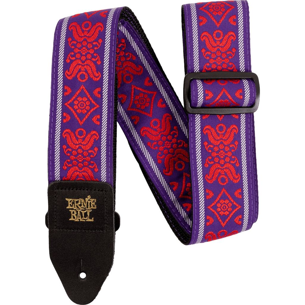 Ernie Ball Royal Flush Red Jacquard Gürtel (5330)
