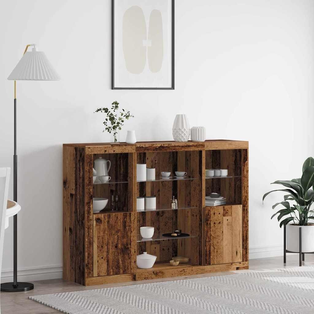 Möbel Sideboard Altholz 142,5 x 37 x 100 cm Holzwerkstoff - Kommoden 3333120