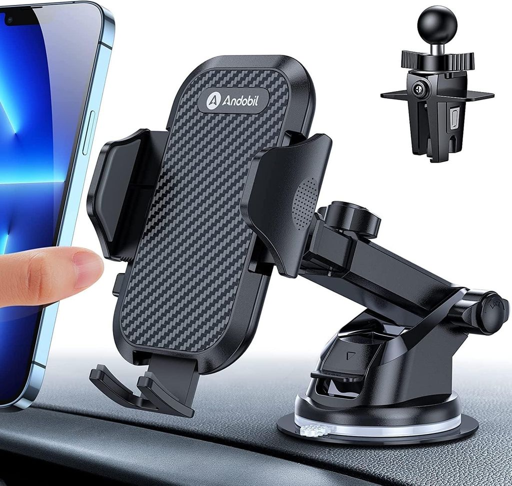 Andobil car suction cup three in one universal car smartphone holder