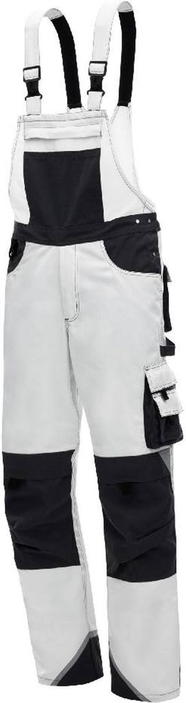 Arbeitshose Nitras Motion Tex Plus Latzhose | weiß | 245 g/qm | Gr.25