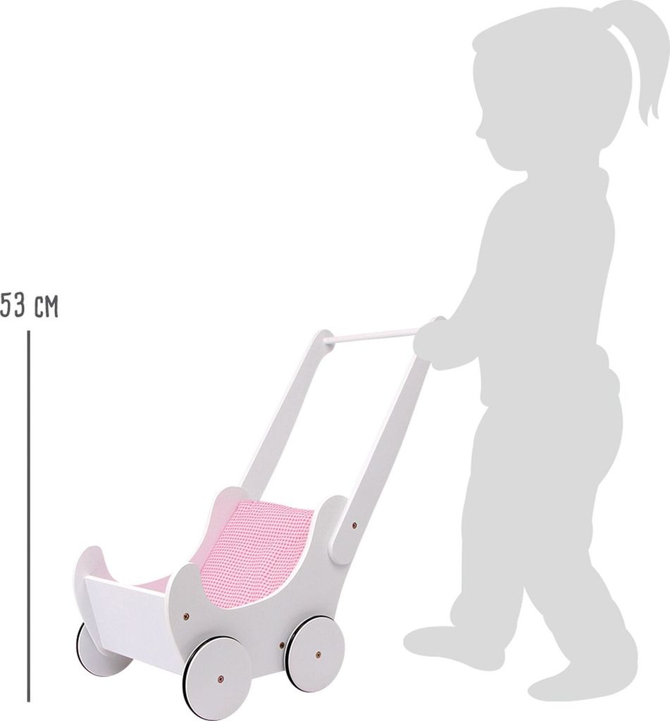 Small Foot - Kinderwagen für Puppen weiß