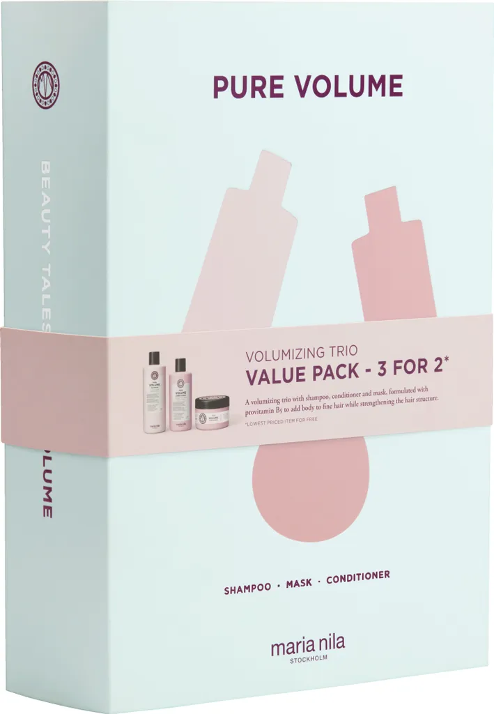 Maria Nila Pure Volume Beauty Box | Kit Capelli Fini Provitamina B5