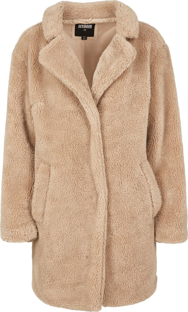 Urban Classics Ladies - OVERSIZED SHERPA Mantel sand - 4XL