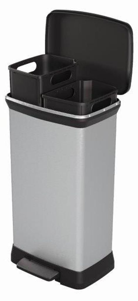 Curver Kosz Na Śmieci Z Pedałem 23L+23L Iml Metalizowany Zdjęcie produktu 
