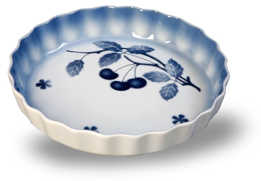 Runde Auflaufform, 21 cm, Blue Cherry Produktbild 