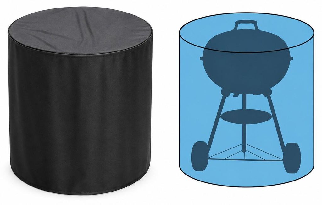 INF Copertura Rotonda per Barbecue - Tessuto Oxford 210D, Immagine del prodotto 
