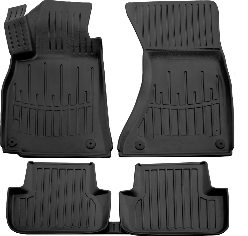 SCOUTT | 3D TPE Gummifußmatten Gummimatten Passend Für Audi A4 (B8) 2007-2015 5tlg, Schwarz, Anti-Rutsch, Geruchsneutral, Abwaschbar, Allwetter, ...