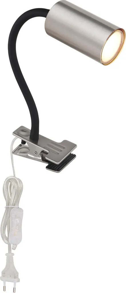 Lampada Flessibile Globo Robby 57911K | Luce da Letto con Pinza