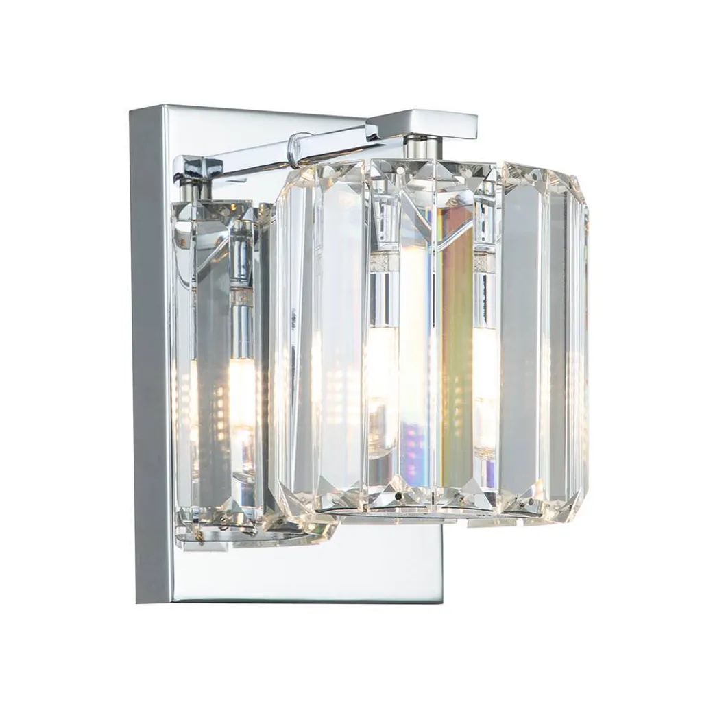 Applique Divine Quoizel Chrome et Cristal G9 17,8x12x15,2cm pour Bain