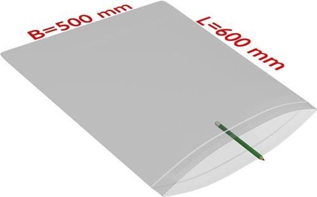 Druckverschlussbeutel Maße 500x600mm Stärke 90μ PE transparent TRANSPAK
