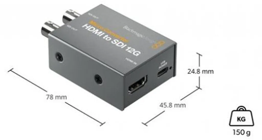 Convertisseur HDMI vers SDI 12G Micro Blackmagic pour Vidéo Ultra HD