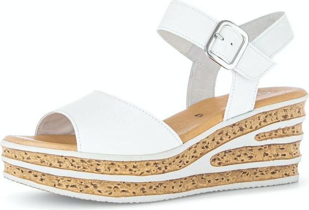 Gabor Keilsandaletten Damen 32303133363136 Weiß 38 1/2 EU