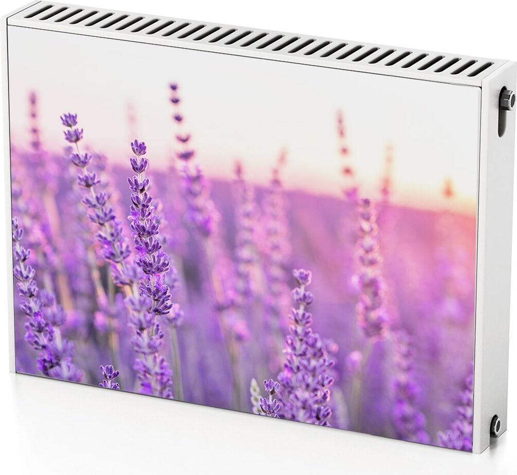 Lavendeldekoration – Magnetische Heizkörperabdeckung – 80x60 cm – Magnet Heizkörperabdeckung – 3D Würfel – Heizkörperverkleidung – ...