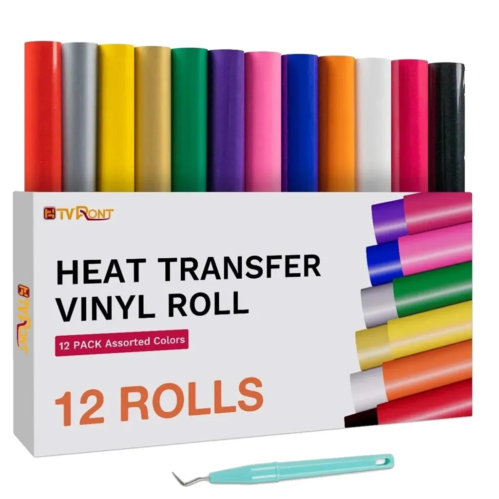 Film transfert thermique anti-décollement 12 rouleaux 30x150cm durable