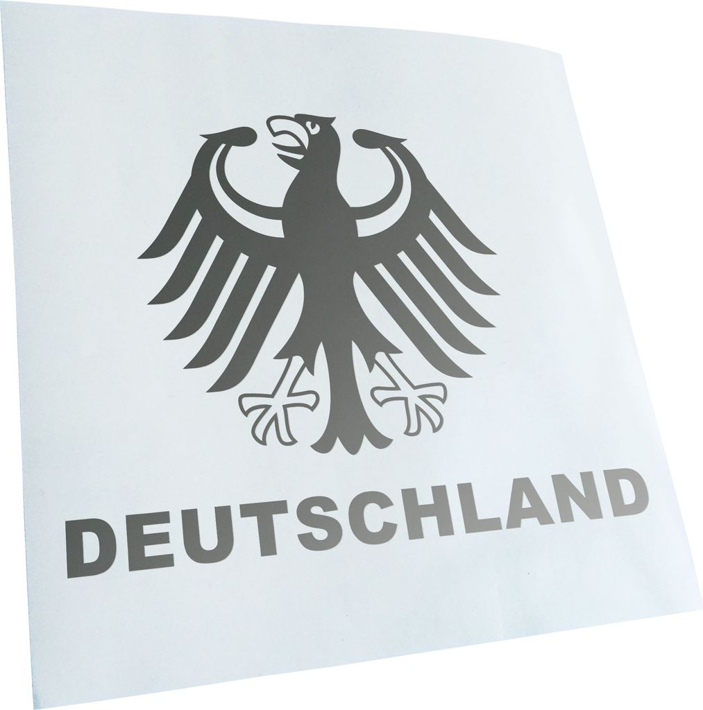 Kiwistar - Autoaufkleber - Deutschland Bundesadler Heckscheibe - Aufkleber für Auto Kfz Fahrrad, LKW, Truck Mofa