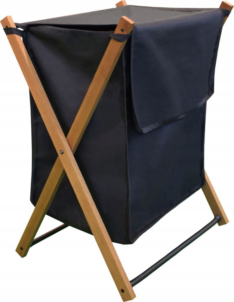 SEPIO Wäschekorb aus Stoff Gefertigt 39 L, Wäschesammler, Wäschekorb Faltbar, Laundry Basket, Wäschetonne mit Deckel 61x43,5x36,5 cm