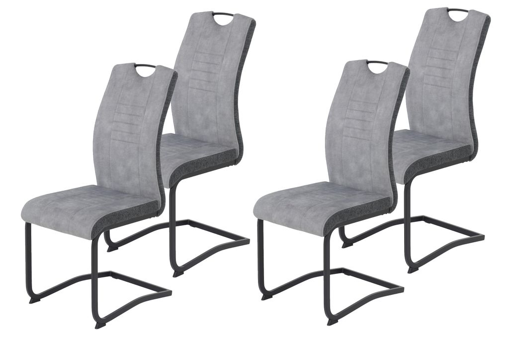 Hela Tische, 4er Set Esszimmerstuhl Freischwinger Riga, Produktbild 