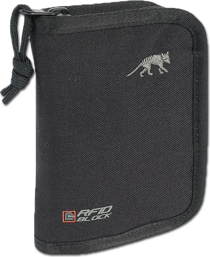 Portafoglio Tasmanian Tiger RFID Block Nero | Wallet Tattico Cordura