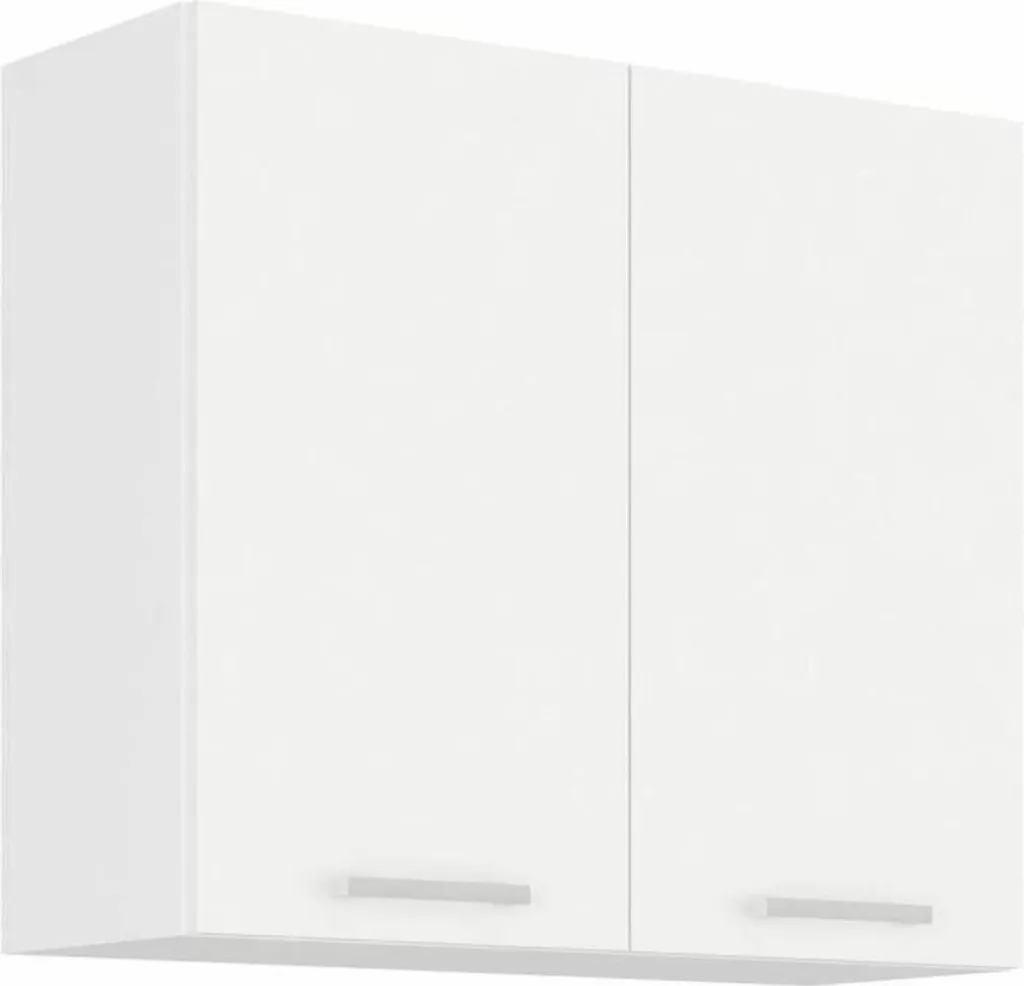 Mobile Bianco ATLAS 80cm | Colonna Salvaspazio 2 Ante per Casa e Ufficio