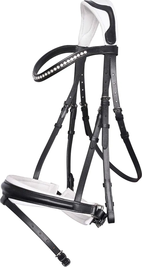 Bridle IRHFria Imperial Riding Bianco-Nera P/S | Style & Comfort