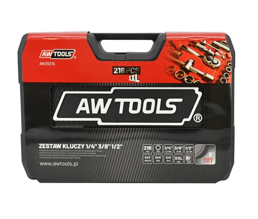 Dati Tecnici Awtools Set Chiavi 216 Pezzi - Performance e Precisione - 3