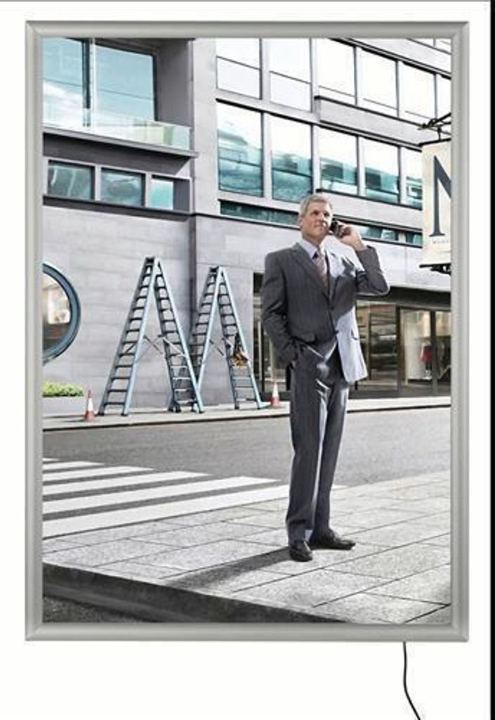 LED Leuchtrahmen Budget, einseitig, 25 mm, DIN B1