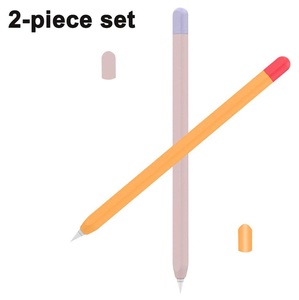 2er-Pack zweifarbige Silikonhüllen, kompatibel mit Apple Pencil (2. Generation) und iPad Pro