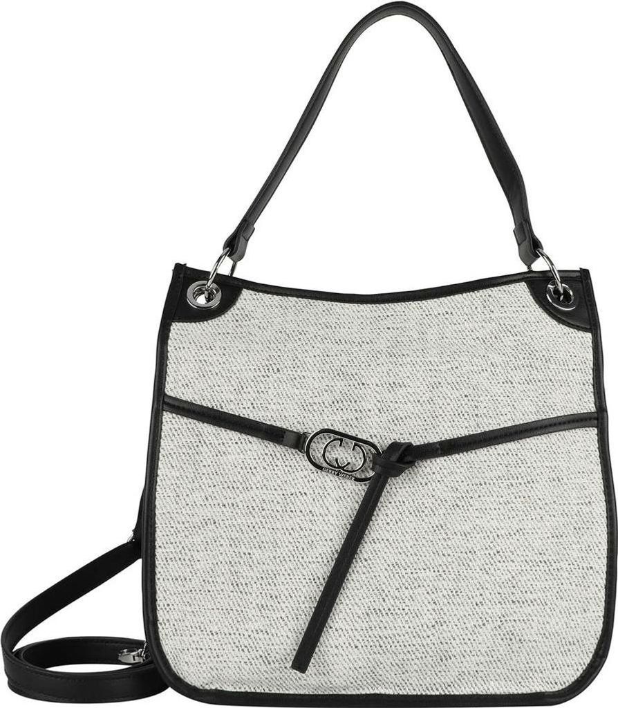 GERRY WEBER Schultertasche Umhängetasche Summer Walk Hobo MHZ Black hellgrau