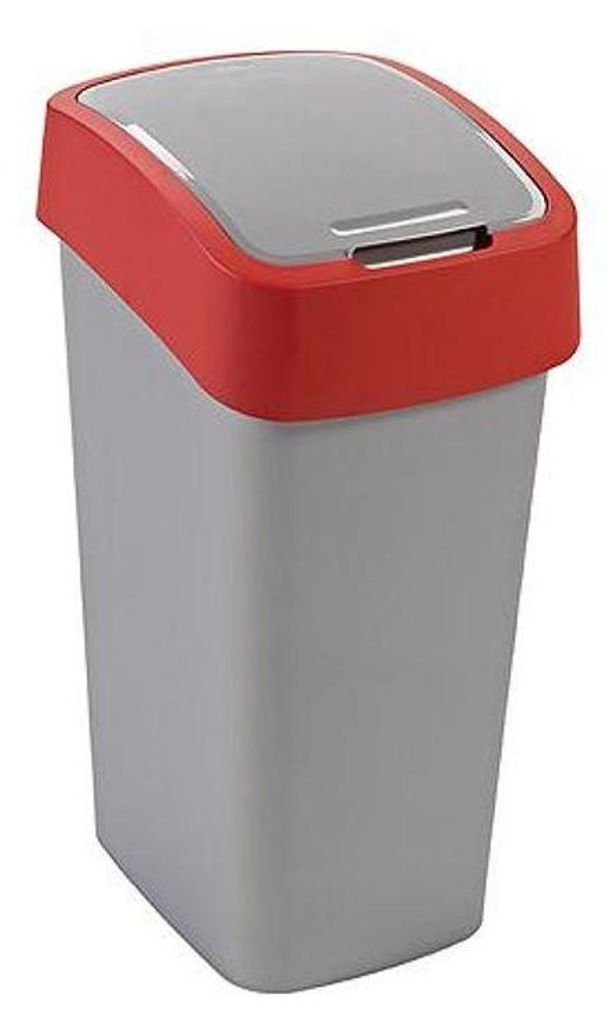 A studio shot of a trash can.
