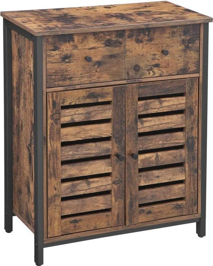 Console murale suspendue avec tiroir et plateau bureau bois et noir