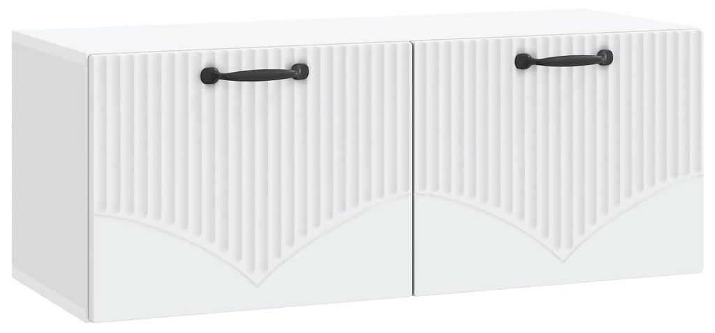 Wandmontierter TV-Schrank Weiß 78,5 x 31 x 30 cm Holzwerkstoff