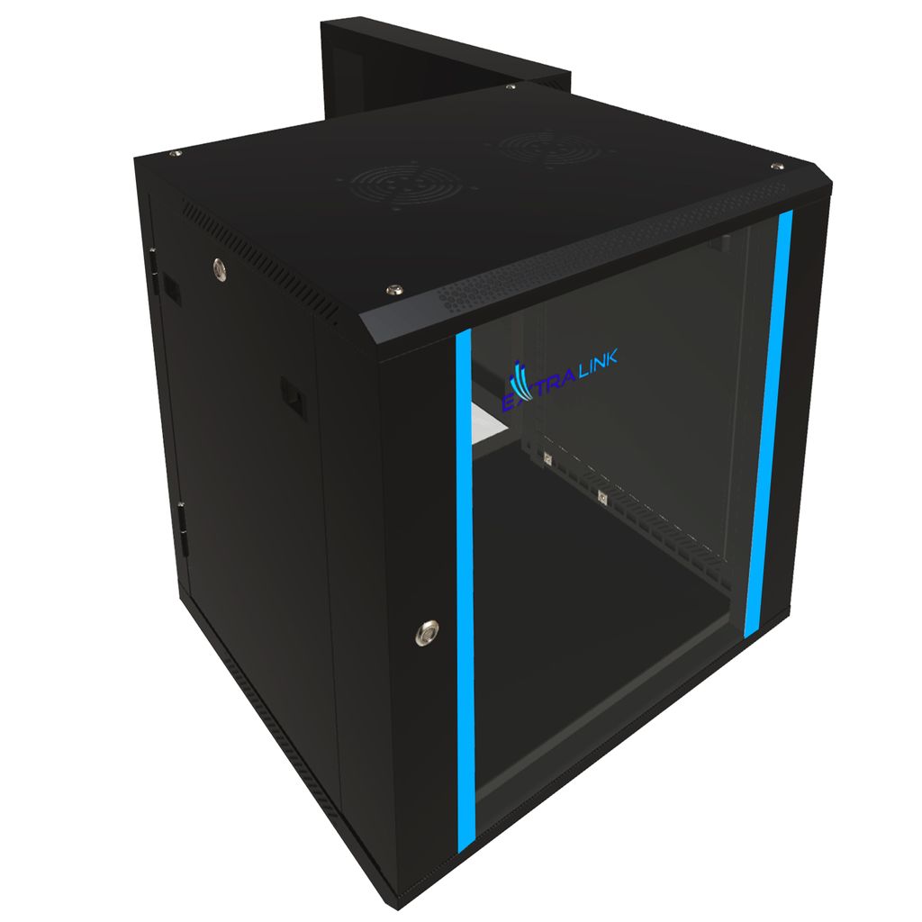 Extralink armadio rack 19" 12U 600x600 AZH nero doppia Immagine del prodotto 