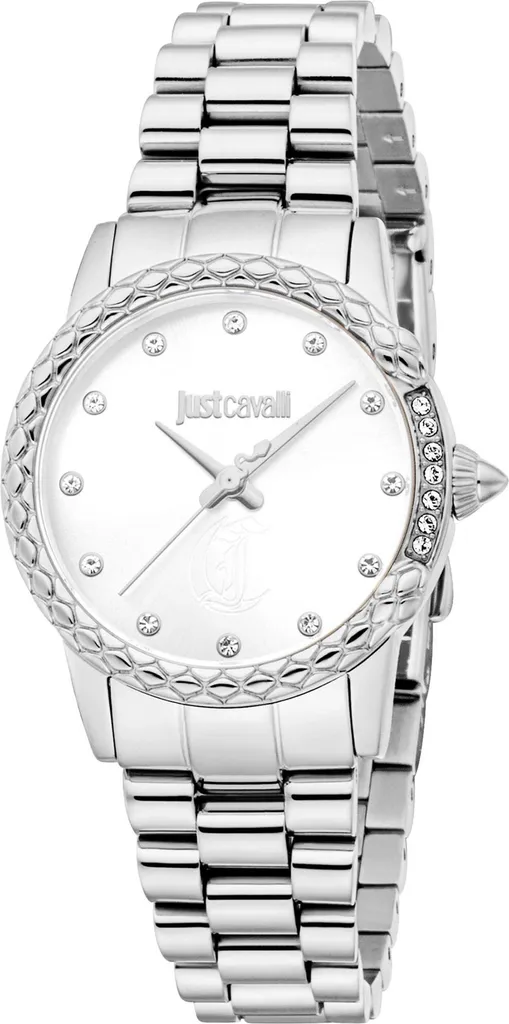 Just Cavalli JC1L310M0055 Montre Femme Argentée en Acier Inoxydable