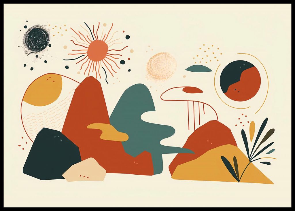 Poster 84x59,5cm Farbenkosmos