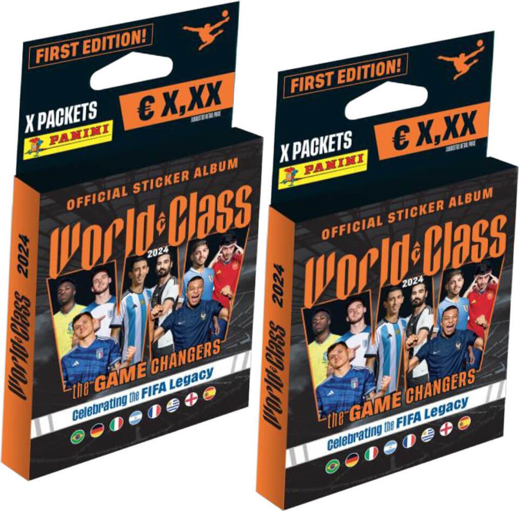 Panini World Class 2024 Fussball Sticker - Sammelsticker - 2 Blister