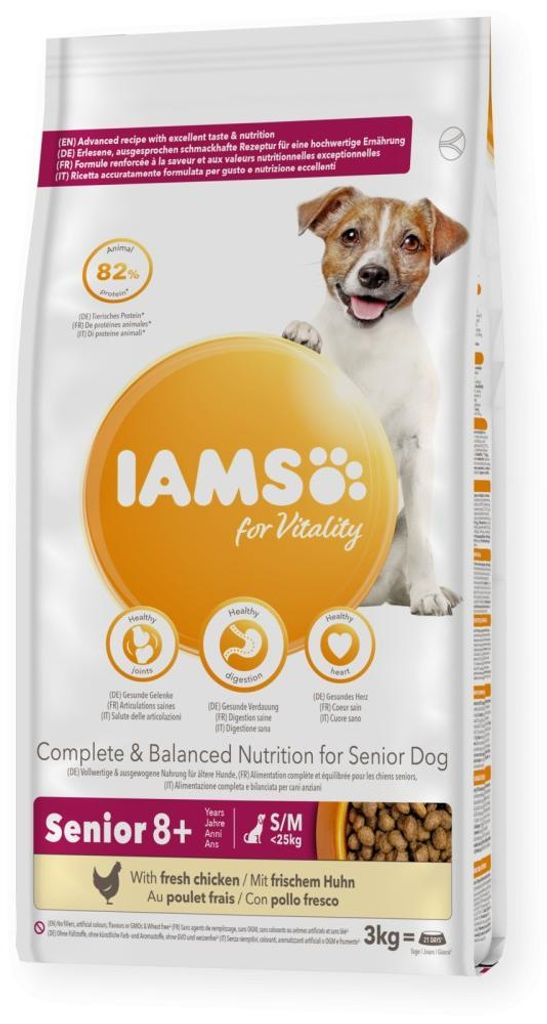 Iams Dog Senior Small&Medium Pollo 3kg Immagine del prodotto 