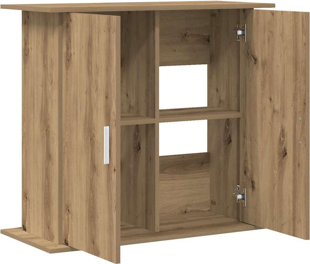 vidaXL Supporto per acquario Artisan Oak 81 x 36 x 73 cm Immagine del prodotto 