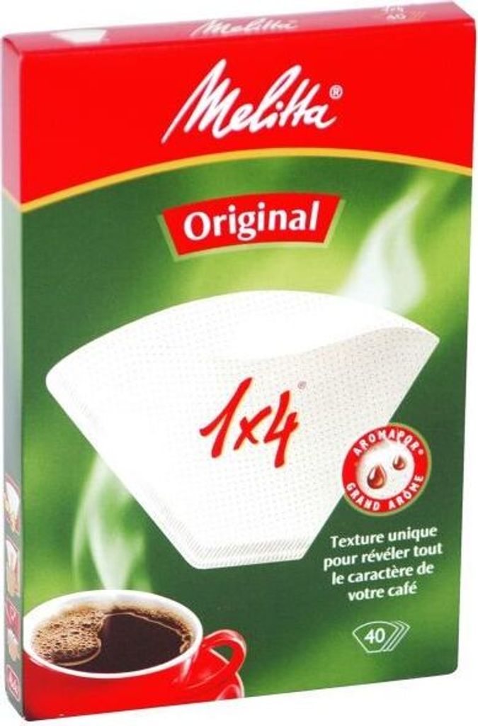 Melitta Kaffeefilter Größe: 1x4 Inhalt: 40 Stück Produktbild 