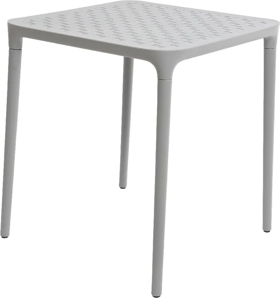 Poster de table gris 65x65 cm en plastique durable et facile à laver
